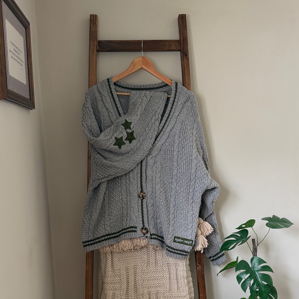 Taylor Swift The “Cardigan” Limited Edition Gray Ivy Sweater XS/SM